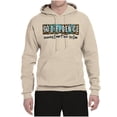 thumbnail image 2 of Wild Bobby Godfidence- Knowing I Can't But He Can Blue and Brown Cheetah Print Inspirational/Christian Unisex Hoodie Sweatshirt, Sandstone, 3X-Large, 2 of 6