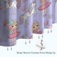 thumbnail image 6 of Princess and Unicorn Pattern Shower Curtain 84"x72" ,Bathroom Decorative Shower Curtains Set with 12 Hooks,Modern Waterproof Washable Shower Curtain, 6 of 6