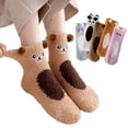 thumbnail image 2 of Milue Winter Fuzzy Socks for Women Casual Home Sleep Socks Cartoon Doll Slipper Socks, 2 of 21