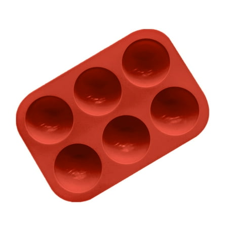 

VEAREAR Cake Mold 6 Holes Half Ball Sphere Silicone Non-Stick Cake Mold Chocolate DIY Baking Tools