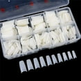 thumbnail image 2 of Scnwvu 1000Pcs French Acrylic False Nail Tips 10 Sizes with Case for Nail Art Salons (Clear+Natural), 2 of 6