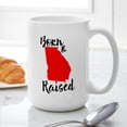 thumbnail image 6 of CafePress - Georgia Born And Raised - 15 oz Ceramic Large White Novelty Mug, 6 of 6