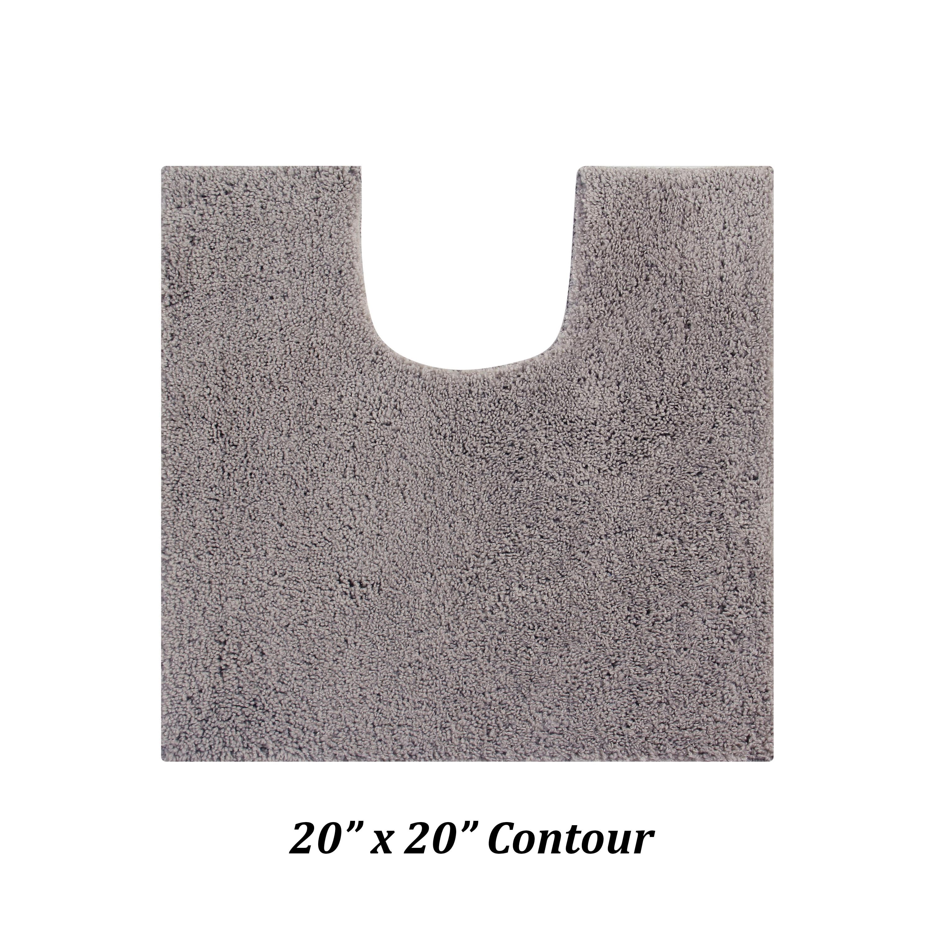 Better Trends 5 Piece Bathroom Rug Set 100% Polyester Bath Rug, Water Absorbent Non-Slip Bath Mat Machine Washable Micro Plush Collection - Beige
