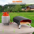 thumbnail image 3 of 12 Inch Portable Gas Pizza Oven Foldable for Outdoor Use Durable Construction Camping Friendly, 3 of 6