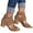 Brown, variant on Women's Chunky Heeled Sandals Summer Platform Chunky Block Heel Sandals Cutout Peep Toe Ankle Strap Heel Sandal with Zipper