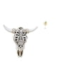 thumbnail image 1 of Arte Colgante De Pared Con Cabeza De Toro Tribal Y Escultura De Hoja De Metal Para Oficina, Granja, Dormitorio, Hogar, Estantería, Bar, Decoración, 1 of 8