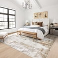 thumbnail image 5 of Aonewoe 9x12 Area Rugs for Living Room Abstract Washable Rugs Soft Neutral Bedroom Rug Non Slip Indoor Carpet for Living Room, Dining Room, Playroom, Office (Beige), 5 of 9