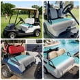 thumbnail image 6 of Golf Cart Seat Covers for 2 Seater,Teal White Grey Ombre Microfiber Cart Seat Towel Blanket,Blue Modern Abstract Aesthetics Absorbent Breathable Non Slip Bench Seats Protector for Golf Course 51"x31", 6 of 9