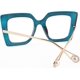 thumbnail image 2 of Gafas cuadradas de gran tamaño que bloquean la luz azul y alivian la fatiga visual, 2 of 5