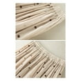 thumbnail image 6 of Skirt for Women Retro Midi Polka Dot Skirt Elastic Waist Cotton and Linen Hem Pleated Skirt Womens Long Skirts Beige L, 6 of 6