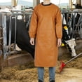 thumbnail image 6 of FVDPWYE Waterproof Apron PU Fire Resistant Durability Efficiency with Pocket Long Sleeve brown, 6 of 8