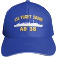 thumbnail image 1 of USS Puget Sound Ad 38 Baseball Cap Men - Classic Dad Hat Adjustable Plain Hat, 1 of 7