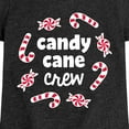 thumbnail image 3 of Instant Message - Candy Cane Crew - Toddler & Youth Girls Short Sleeve Graphic T-Shirt, 3 of 6