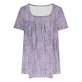 thumbnail image 3 of Fiudx Camisetas para Mujer Mujer Moda Casual Manga Corta Suelta Camiseta Blusa Tops, 3 of 3