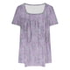 thumbnail image 3 of Fiudx Camisas de Mujer Mujer Moda Casual Manga Corta Suelta Camiseta Blusa Tops, 3 of 3