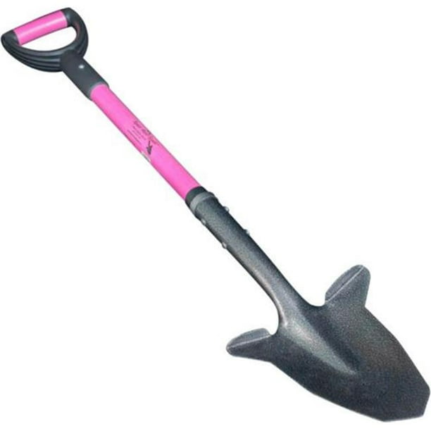 Spear Head Spade SHFD3 Pink Short Reinforced Pink Fiberglass Handle