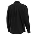 thumbnail image 3 of Men's Antigua  Black Denny Hamlin Flight Woven Tri-Blend Long Sleeve Button-Down Shirt, 3 of 3