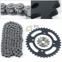 420 Chain & Front Rear Sprocket for Pit Bike Go Kart SSR 110 125 CRF50 Baja 70 Fit for ATVs,Go Karts and Dirt Bikes Tao-Tao,Bu-yang, Cool Sport,Ka-zuma,RO-KETA,AIM-EX