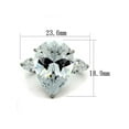 thumbnail image 2 of Womens 11.83Ct Pear Shape Cubic Zirconia Stainless Steel Engagement Ring Size 8, 2 of 5