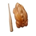 thumbnail image 2 of DYNAMIC INDIAN ART Wooden Frog Rasp Musical Instrument, 5 x 3 cm, medium size, percussion instruments,good luck frog, 2 of 4