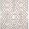 thumbnail image 2 of Safavieh Dhurries Bianca Geometric Area Rug, Gray/Ivory, 6' x 6' Square, 2 of 8