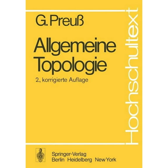 Hochschultext Allgemeine Topologie, (Paperback)