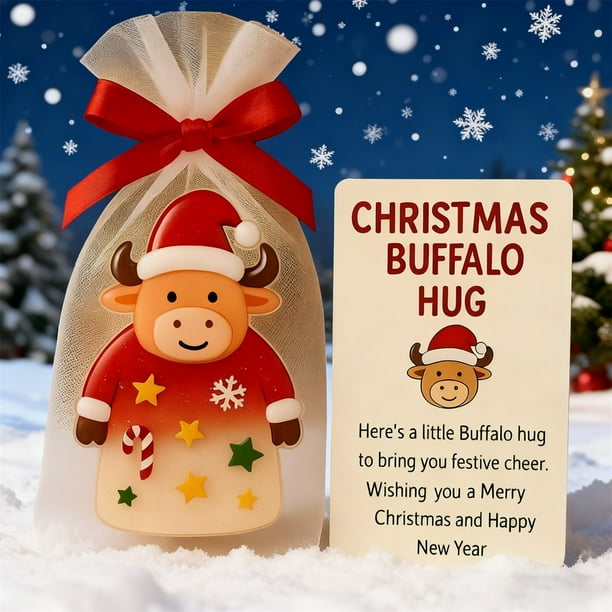 Regalo de Navidad de bolsillo pequeño | Recuerdo decorativo compacto de fiestas | Adorno de bolsillo mono | Remellidor festivo duradero | Un emotivo regalo de Navidad para la familia