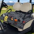 thumbnail image 3 of Psesaysky Golf Cart Seat Covers Universal Golf Cart Seat Blanket with 4 Pockets and Handle Fit for EZGO TXT RXV/Club Car DS Precedent Front Seats 2-Person Seats, Cute Dog, 3 of 8