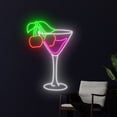 thumbnail image 3 of Handmadetneonsign Cherry Martini Led Sign, Martini Neon Light, Cherry Martini Cocktail Neon Sign, 3 of 5