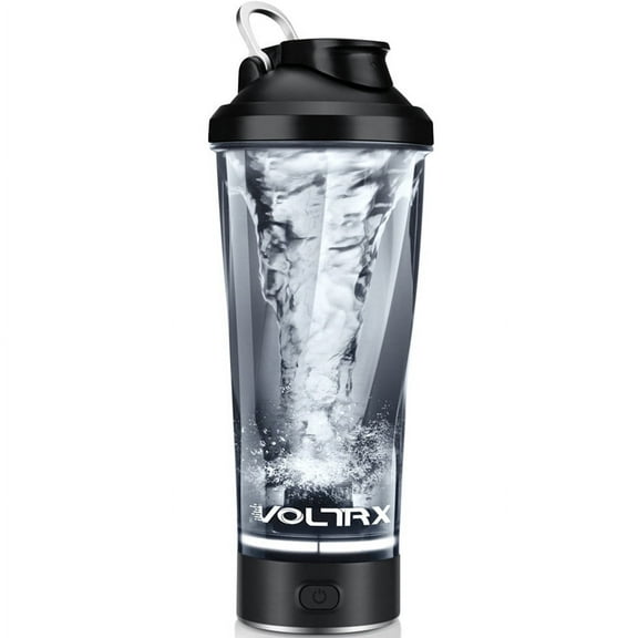 VOLTRX Premium Electric Protein Shaker Bottle, Made with Tritan - BPA Free - 24 oz Vortex Portable Mixer Cup/USB C Rechargeable Shaker Cups for Protein Shakes