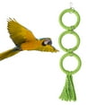 thumbnail image 4 of Parrot Swing Cotton Rope Round Decorative Bird Circle Swing Parrot Ring Perch, 4 of 6