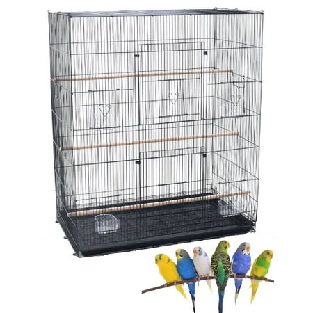 36" X-Large Flight Bird Parrot Breeding Breeder Cage With Narrow Bar Spacing for Small Size Birds Parakeet Lovebird Canary Aviary Budgie Finches