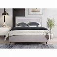 thumbnail image 2 of California King LED Platform Bed Frame with Adjustable Headboard, Light Gray, 2 of 3