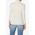 thumbnail image 2 of TheMogan Women's S~3X Essential Soft Jersey Ruched Turtle Neck Long Sleeve Slim Fit Top, 2 of 7