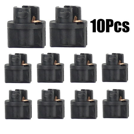 

Mduoduo 10 Pcs/Set T5 LED Socket PC74 Instrument Panel Replacement Socket Lamp Holder