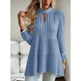 thumbnail image 5 of GXFC Women Tunic Top Long Sleeve Mock Neck Blouse for Spring Fall, 5 of 8