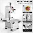 thumbnail image 2 of Acekid MilleLoom 850W Electric Bone Saw - Commercial Meat Bandsaw with Adjustable Cutting Thickness, Precision Scale Lines, 19.1" x 14.2" Stainless Steel Workbench,15m/s Sawing Speed, 2 of 8
