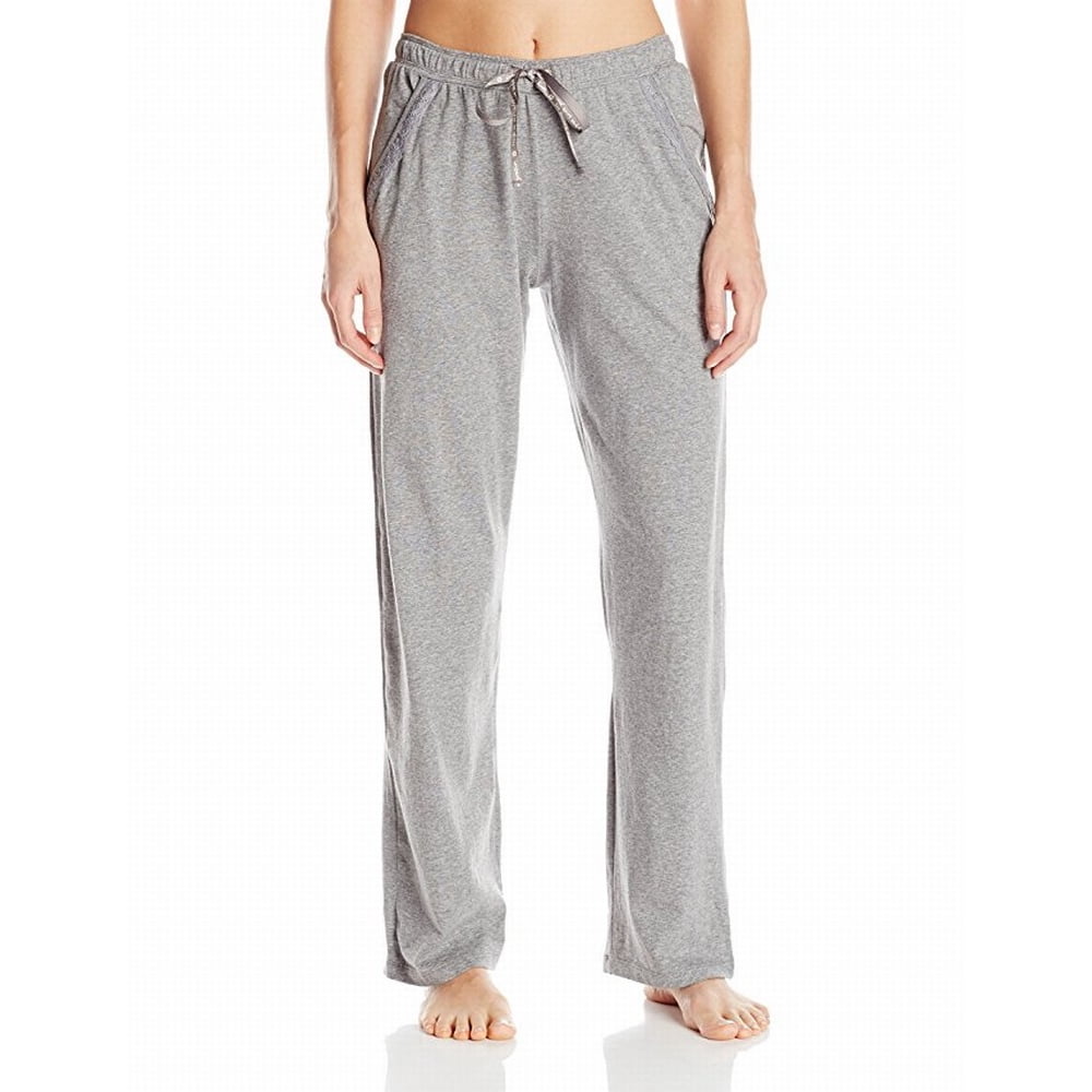 Hue - NEW Gray Womens Size Medium M Drawstring Lace Pocket Pajama Pants ...