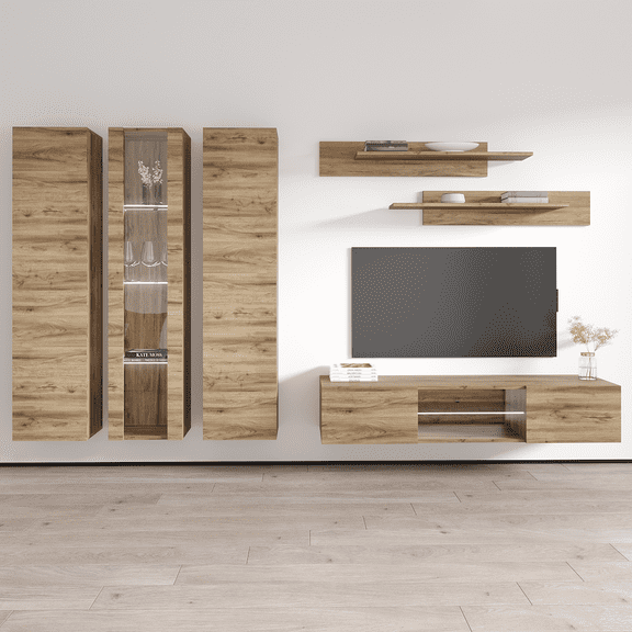 Fly C4 33TV Wall Mounted Floating Modern Entertainment Center