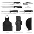 thumbnail image 2 of Juego de cuchillo para jamón crudo profesional – Bolsa para cuchillos, cuchillo hoja 30 cm, cazador, picador, encendedor afilador de cuc, 2 of 7