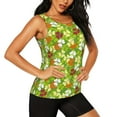 thumbnail image 2 of Xecao St. Patrick's Day3 print women's scoop neck, loose-fit workout tank tops for the gym., 2 of 9