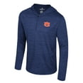 thumbnail image 2 of Men's Colosseum Navy Auburn Tigers Always Sunny Lightweight Quarter-Zip Hoodie, 2 of 3