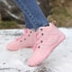 thumbnail image 2 of Botines forrado cálidos altos en los zapatos senderismo descalzo botas cortas a prueba nieve invierno invernal anti-Slip para subir caminatas, 2 of 9