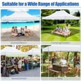 thumbnail image 4 of SANOPY 10' x 15' Heavy Duty Pop up Canopy with 4 Removable Sidewalls, Instant Commercial Tent for Party, Portable Gazebo with Sangbags, Roller Bag, White, 4 of 8