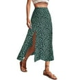 thumbnail image 5 of Womens Skirts Autumn Winter Floral Mid Waist A Line Loose Casual Skirt Activewear, 5 of 8