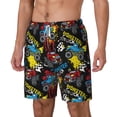 thumbnail image 2 of Gaeub Monster Car Mens Swim Trunks Stretch Beach Shorts Quick Dry for Men Swim Shorts Swimwear with Pockets- Large, 2 of 9