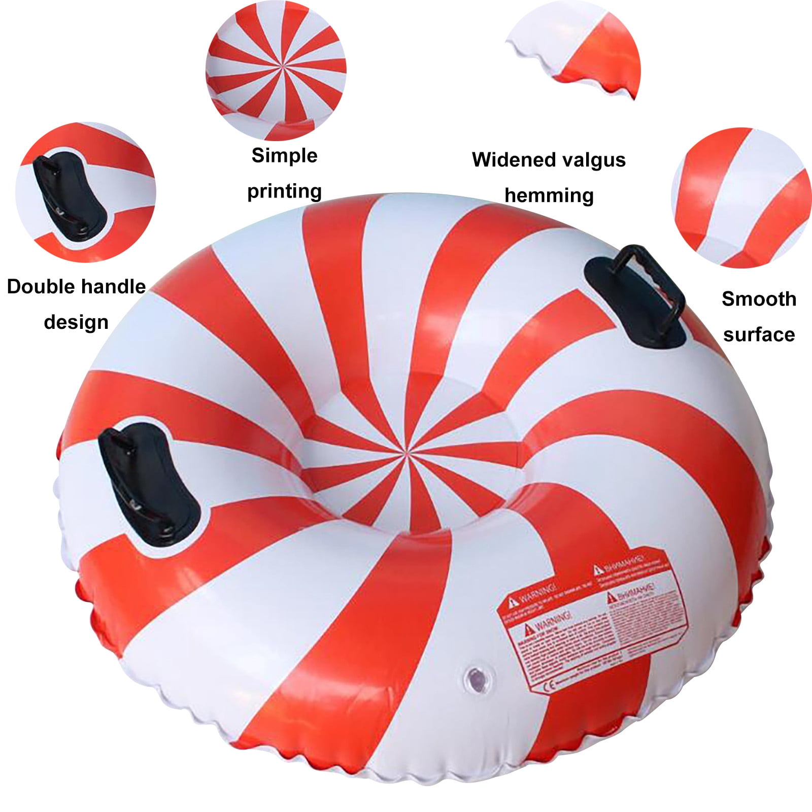 Durable Inflatable Sled for Family Winter Adventures and Outdoor