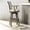 White, variant on Natural Swivel Bar Stool with Armrests, High Back Support / Solid Hardwood Construction