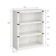thumbnail image 2 of 3 Tier Bookcase,Open Bookshelf with Storage Shelf,40" Low Bookshelf Wooden 3 Shelf Bookcase,Small Storage Shelves Floor Standing Units for Home Office, Living Room, Entryway, Bed Room, 2 of 7