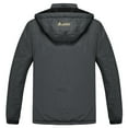 thumbnail image 4 of MANSDOUR Men's Snow Ski Hiking Jacket Warm Fleece Lined Water-resistant Winter Outdoor Snowboard Windbreaker Hooded Coat Gray-XXL, 4 of 8